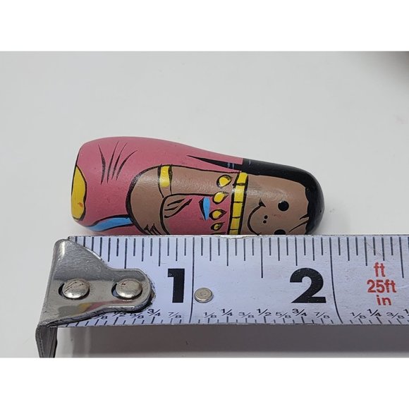 Vintage Oriental Trading Wooden Globe With 8 Multicultural Small Wooden Children - Picture 3 of 15